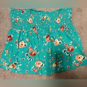 Torrid Floral Strapless Top 3‎